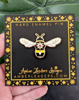 Honey Bee Glitter Enamel Pin