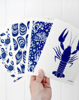 Swedish Dishcloth - Mussels - Blue: Blue