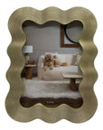 Resin Squiggly Wave Border Photo Frame - Gold, 5x7 in.