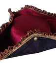 Velvet Burgundy Pirate Tricorn Hat