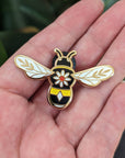Honey Bee Glitter Enamel Pin