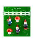 Colorful Gnome and Mushroom Magnets