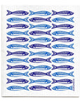 Swedish Dishcloth - Sardines - Blue: Blue