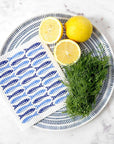 Swedish Dishcloth - Sardines - Blue: Blue