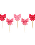 WRAP PARTY Bow Candles, Set of 5