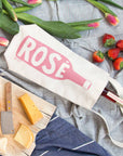 Rosé Single Wine Tote – Cotton Canvas, USA Made