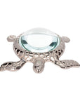 Metal Sea Turtle Magnifying Glass Sculpture