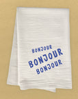 Bonjour Trois - Cotton Tea Towel