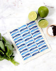Swedish Dishcloth - Sardines - Blue: Blue