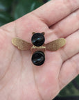 Honey Bee Glitter Enamel Pin