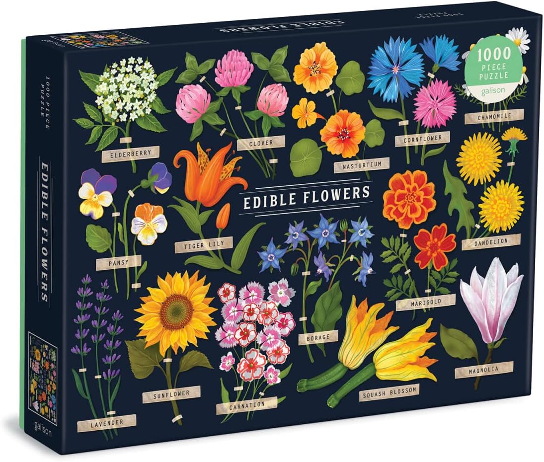 Edible Flowers 1000 Piece Puzzle