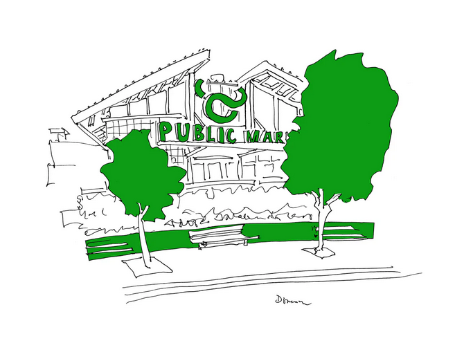 JD - Oxbow Public Market Print