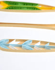 Painted Canoe Paddles Greeting Card