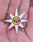 Rose Gold Sunshine Enamel Pin