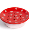 Swedish Dream Red Mushroom Ceramic Soap Dish