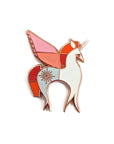 Rose Gold Unicorn Enamel Pin