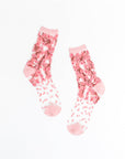 Cherry Blossom Sheer Crew Socks