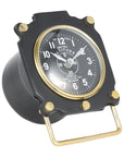 Metal Altimeter Desk Clock Timeless Accent - Black, 7 in.