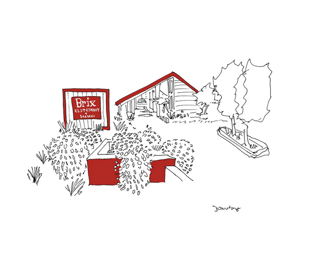 JD - Brix Restaurant and Gardens Print