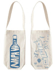 Napa Valley Single Wine Tote - Reusable Cotton Bag, USA Made