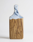 Olivewood Marbled Resin Kitchen Cheese Serving Board Decor : White Marble