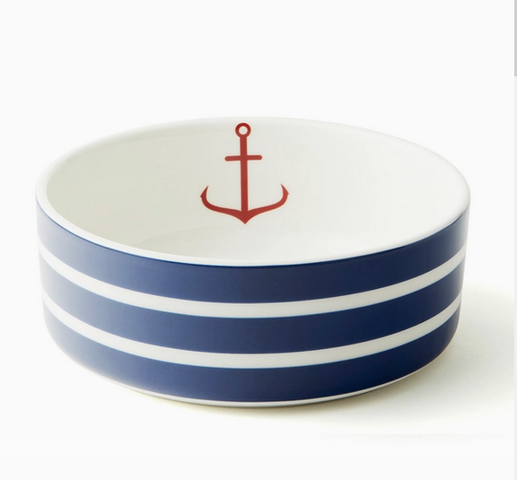 Beach Towel Stripe Large Dog Bowl – Napa Valley Museum
