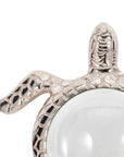 Metal Sea Turtle Magnifying Glass Sculpture