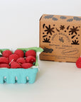 Beeswax Strawberry Birthday Candles: 10