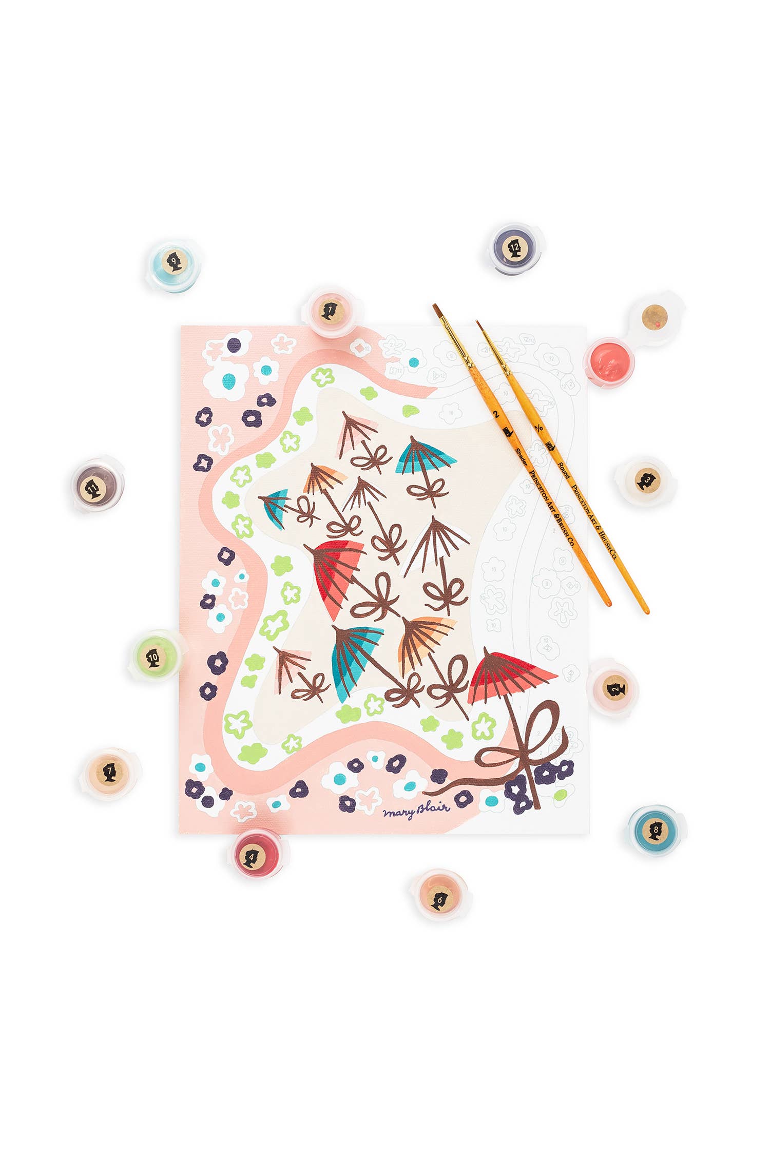 Disney Artist Mary Blair's Parasols Paint-by-Number Kit