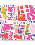 Rues De Paris Mini Note Card Set with Stickers