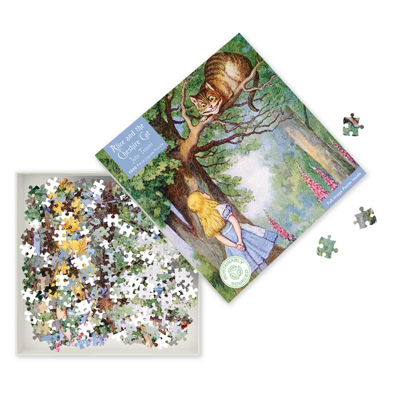 Adult Sustainable Jigsaw Puzzle Alice and the Cheshire Cat by: Jigsaw; 1 pages / English