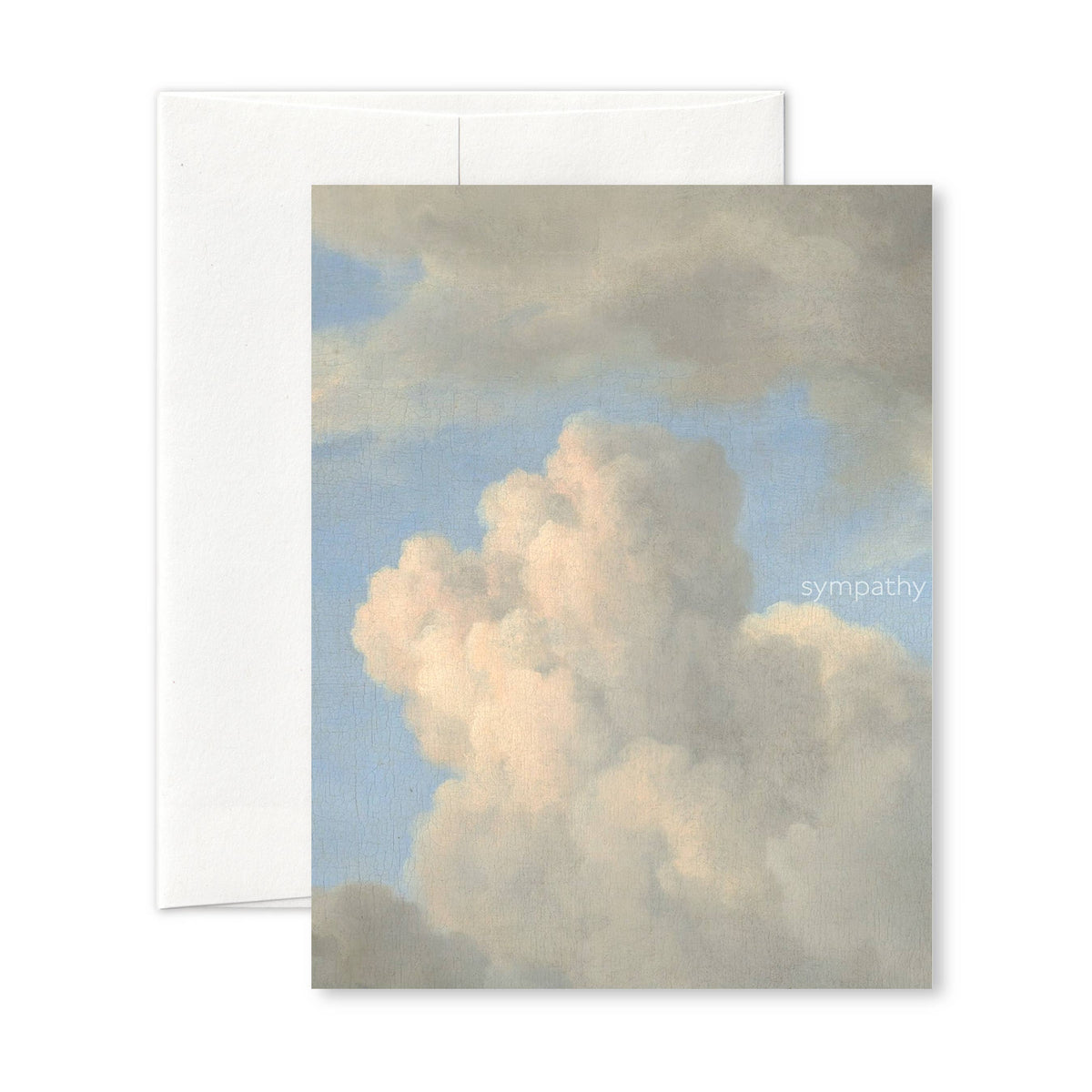 "Clouds" sympathy card : Recycled Kraft