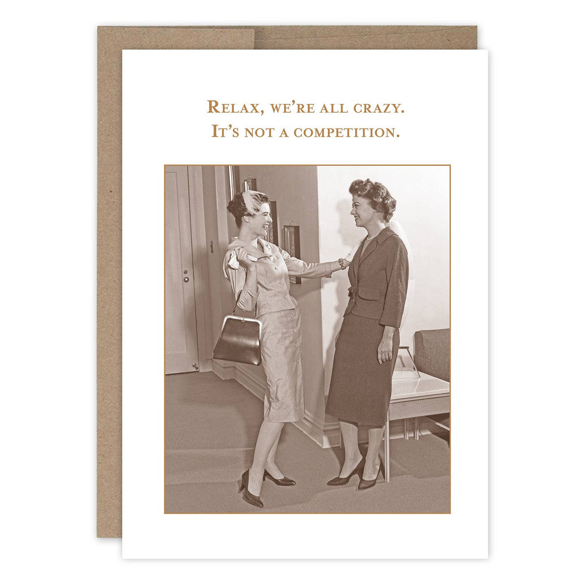 We're All Crazy - Funny Birthday Card