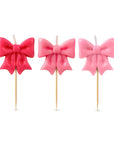 WRAP PARTY Bow Candles, Set of 5