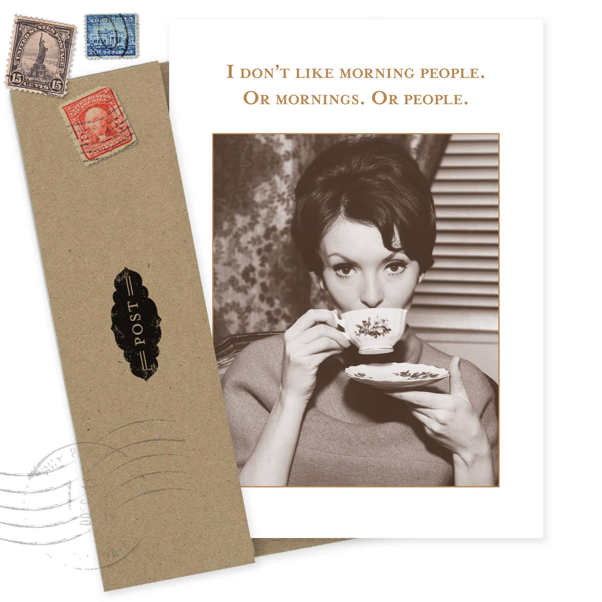 I Don't Like Morning People - Funny Birthday Card