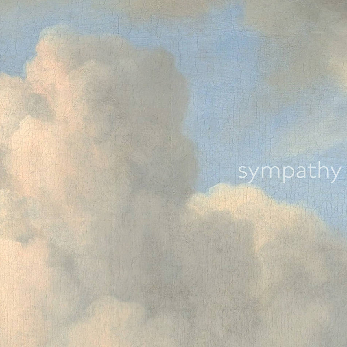 "Clouds" sympathy card : Recycled Kraft