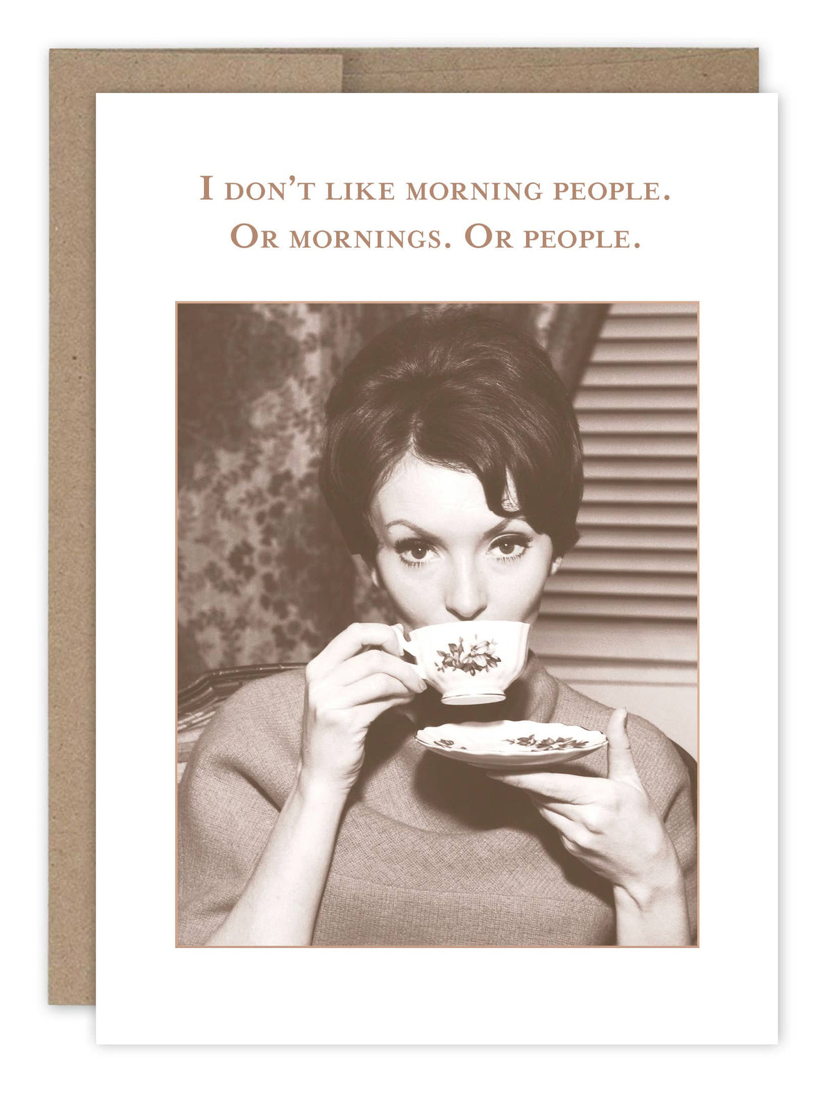 I Don't Like Morning People - Funny Birthday Card