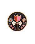 Tulip and Flowers Enamel Pin