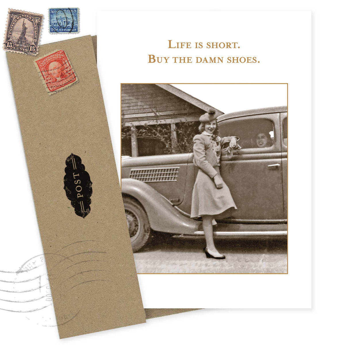 Life Is Short, Buy The Damn Shoes Birthday Card