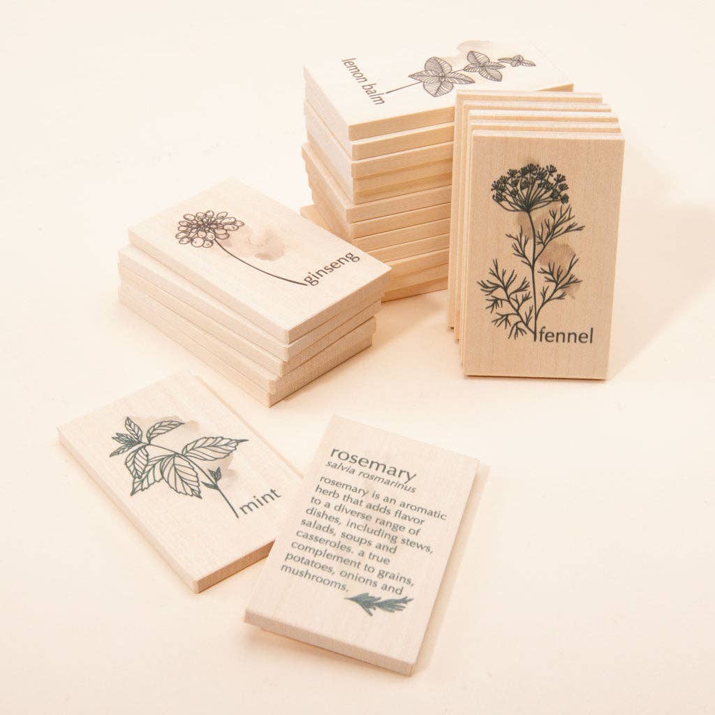 Wooden Herb Cards
