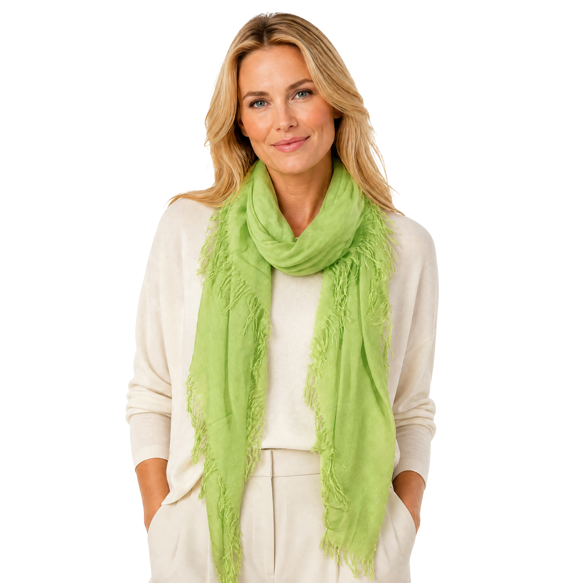Cashmere Blend Solid Scarf: Deep Rose