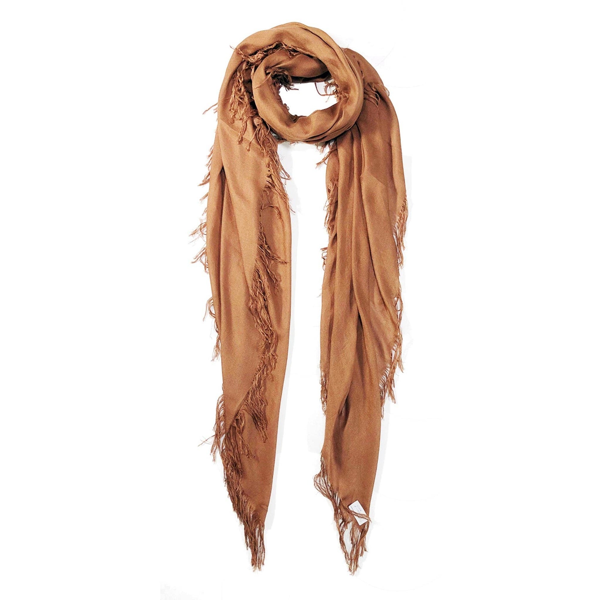 Cashmere Blend Solid Scarf: Deep Rose