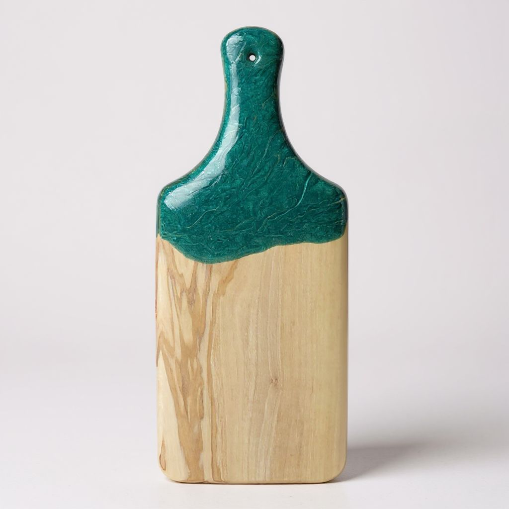 Olivewood Marbled Resin Kitchen Cheese Serving Board Decor : White Marble