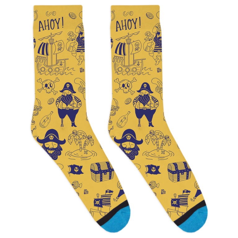 Yellow Pirate Socks