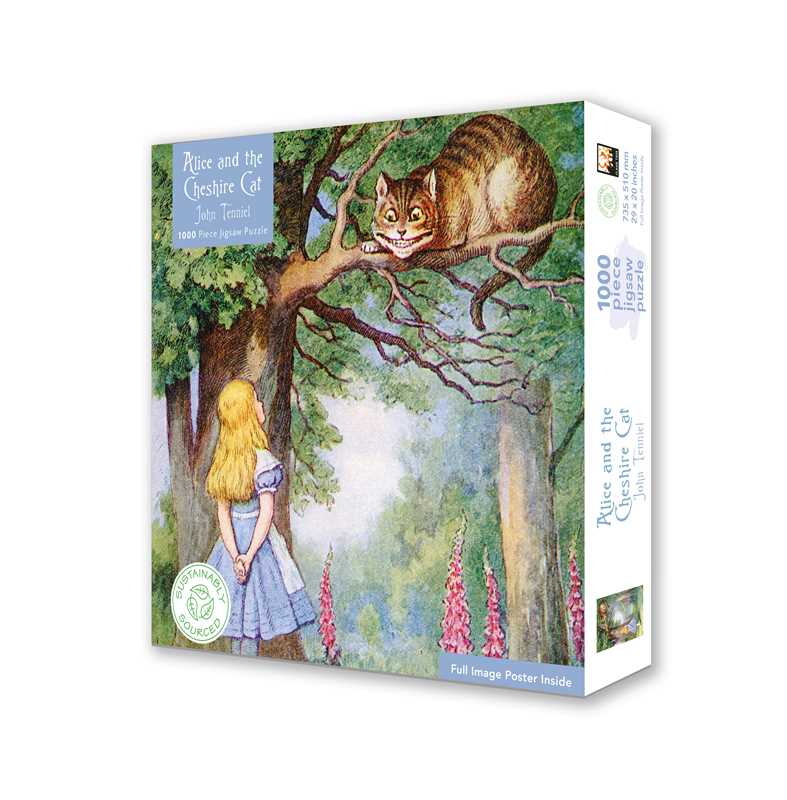 Adult Sustainable Jigsaw Puzzle Alice and the Cheshire Cat by: Jigsaw; 1 pages / English