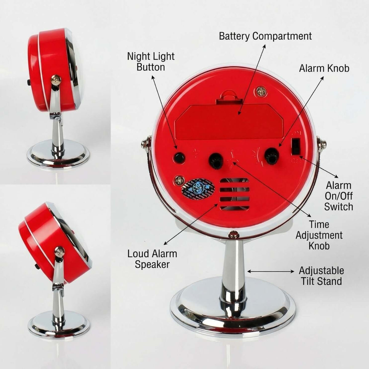 Orbit Alarm Clock: Beige
