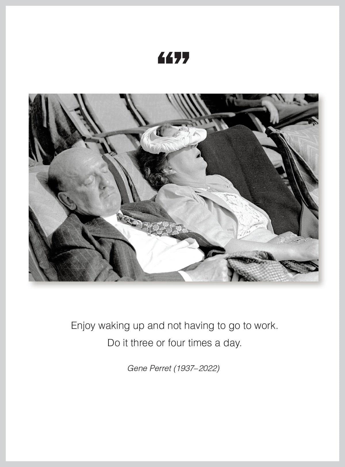 Enjoy waking up Retirement/All Occasion Greeting Card