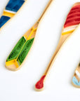 Painted Canoe Paddles Greeting Card
