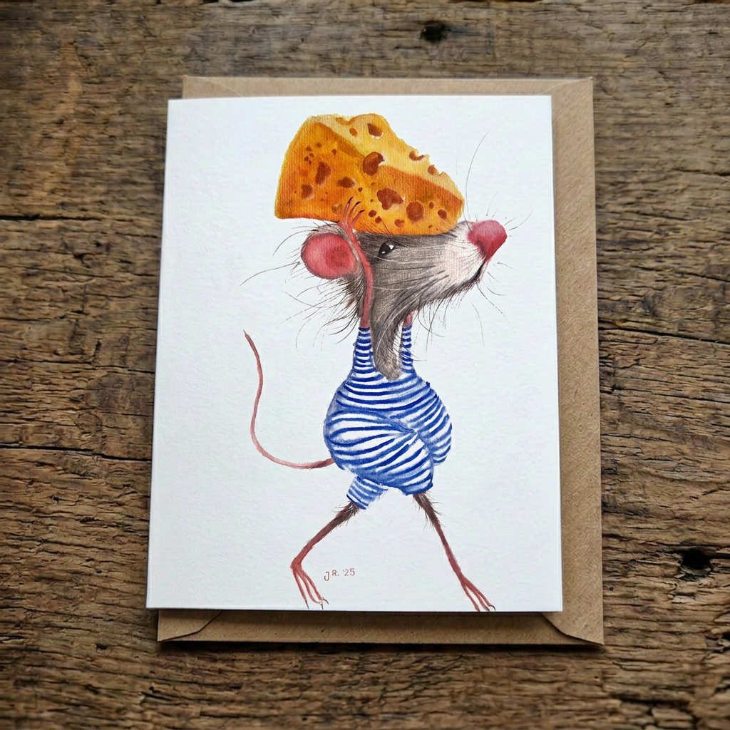Cheesescape| Jurga Ryan   Greeting Card