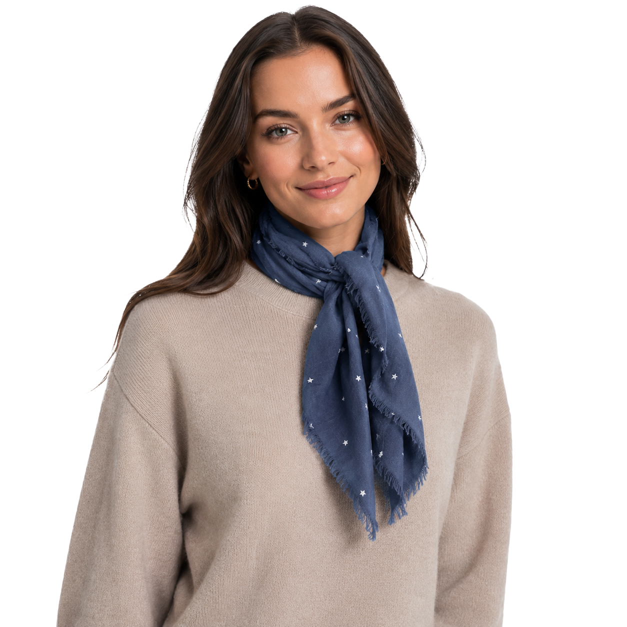 Vintage Stars Neckerchief: Vintage Stars - Denim